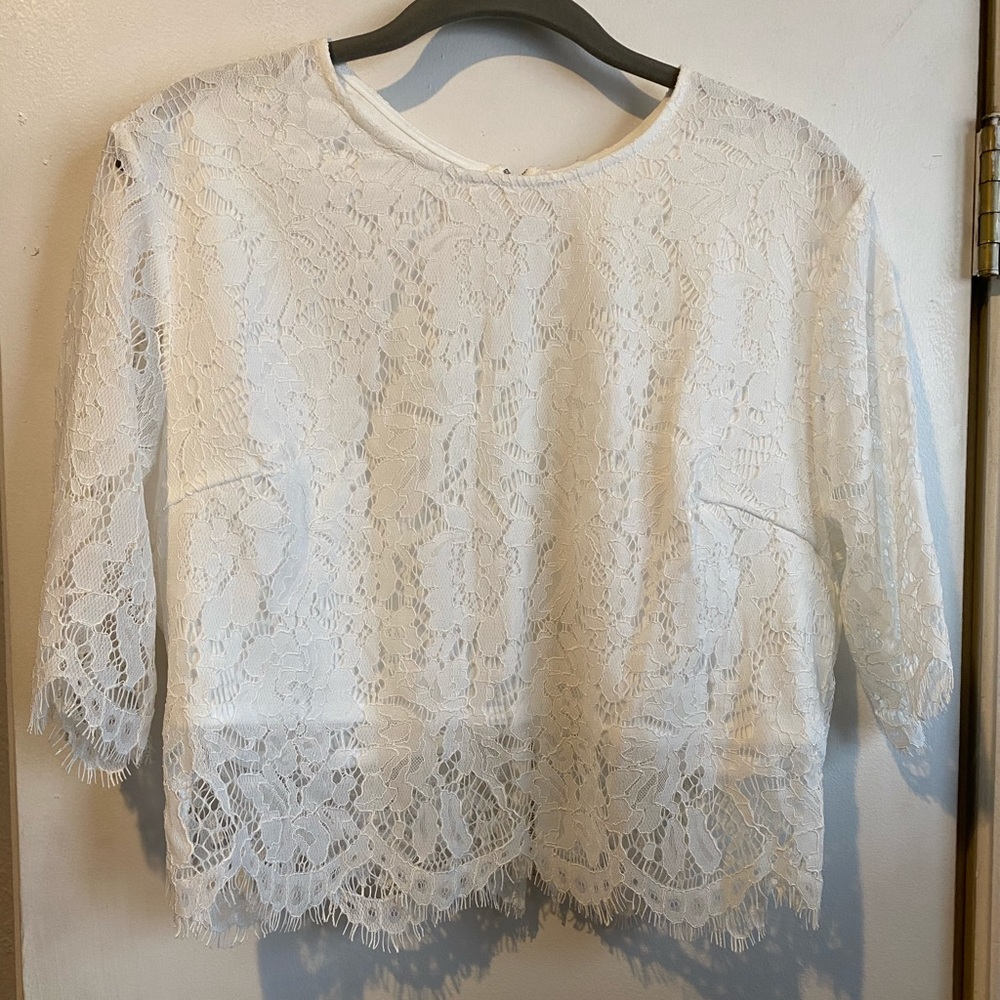 White Lace Tops
